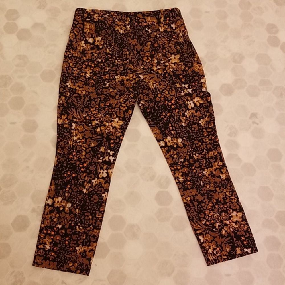 ANTHROPOLIGE floral skinny pants - Picture 8 of 9
